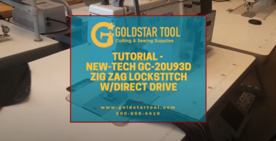 Tutorial - New Tech GC-20U93D Zig Zag Lockstitch W-Direct Drive - Goldstartool